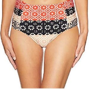 DEREK LAM 10 CROSBY HIGH WAISTED BIKINI BOTTOM‎ - MEDIUM -NWOT